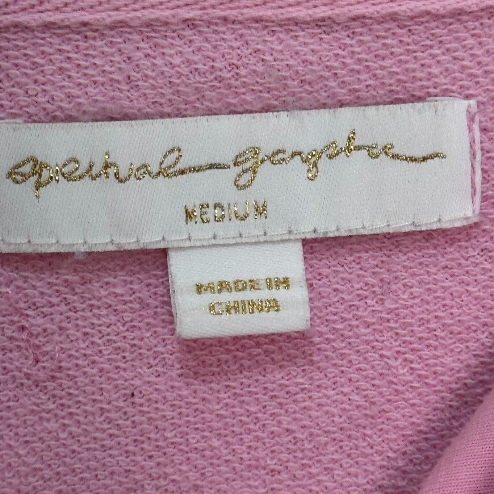 Spiritual Gangster Hoodie Size Medium Pink Logo Cropped