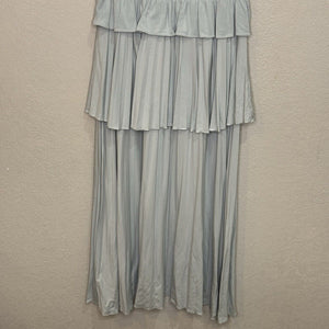 Rebecca Taylor NEW Glacier Blue Tiered Column Midi Dress Size Large NEW $295