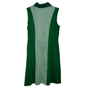 Tuckernuck Sport NEW Green White Ditsy Daisy Roxana Half Zip Golf Dress Size XS