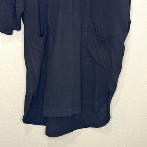 Seafolly Essential Cover Up Dress Womens Small DoubleCloth Tunic Pockets New