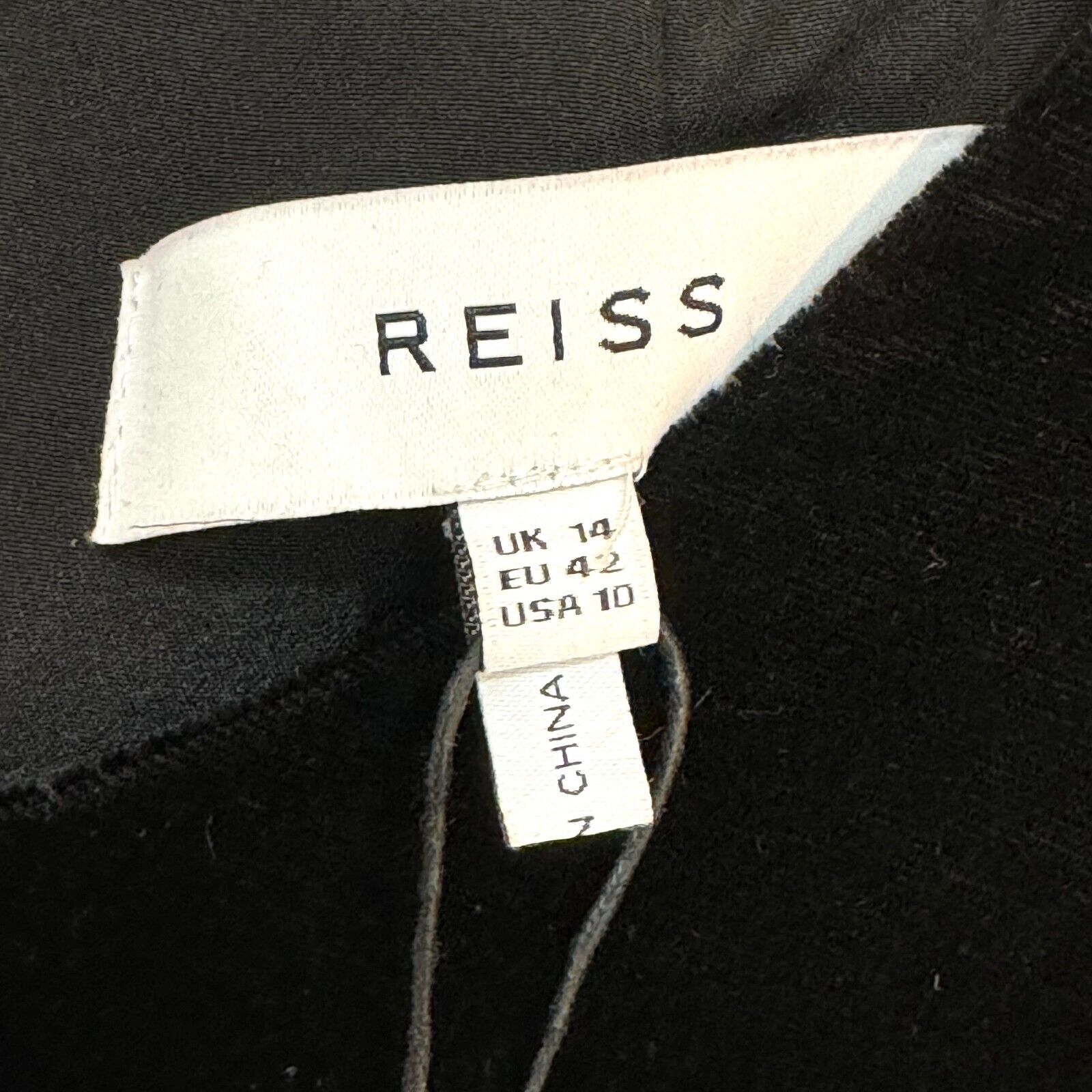 REISS NEW Bianca Black Velvet Mini Dress US Size 10 $345