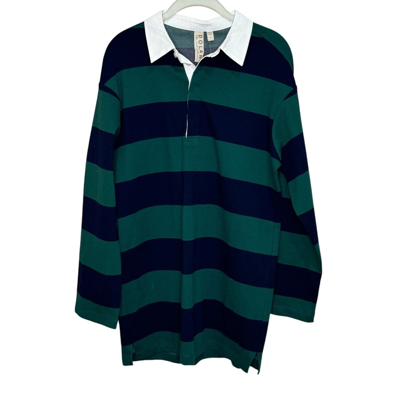 Anthropologie NEW Dolan Rugby Stripes Long Sleeve Mini Dress Size Small $138