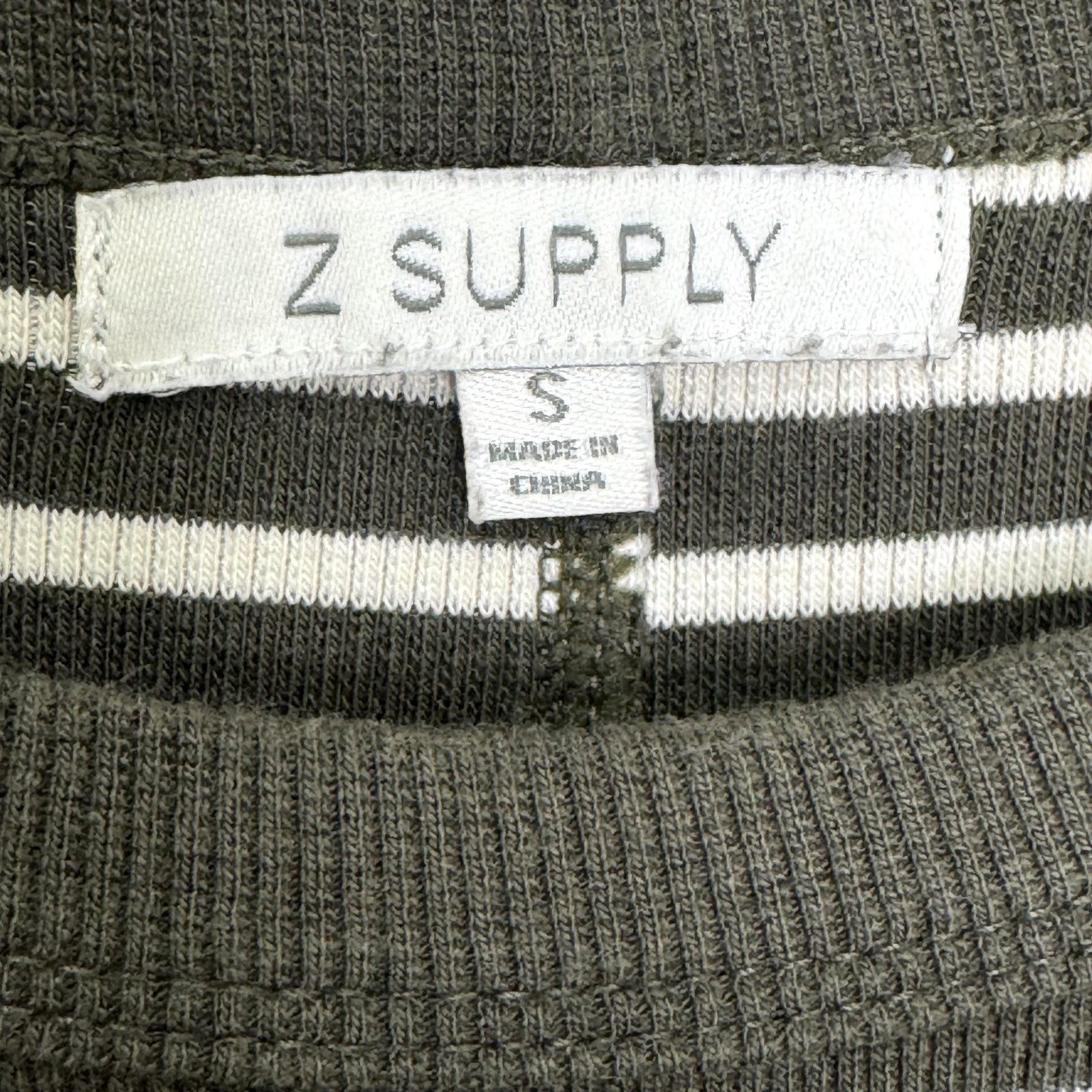 Z Supply Dress Womens Small Black White Striped Sleeveless Maxi Tank Stretch