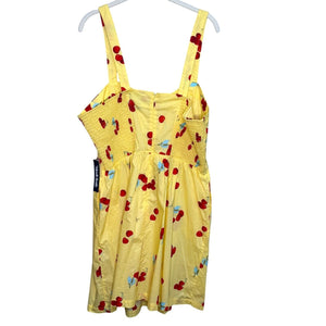 MODCLOTH Dress Size XL Women's Cherry Print Retro Mod Pin-Up