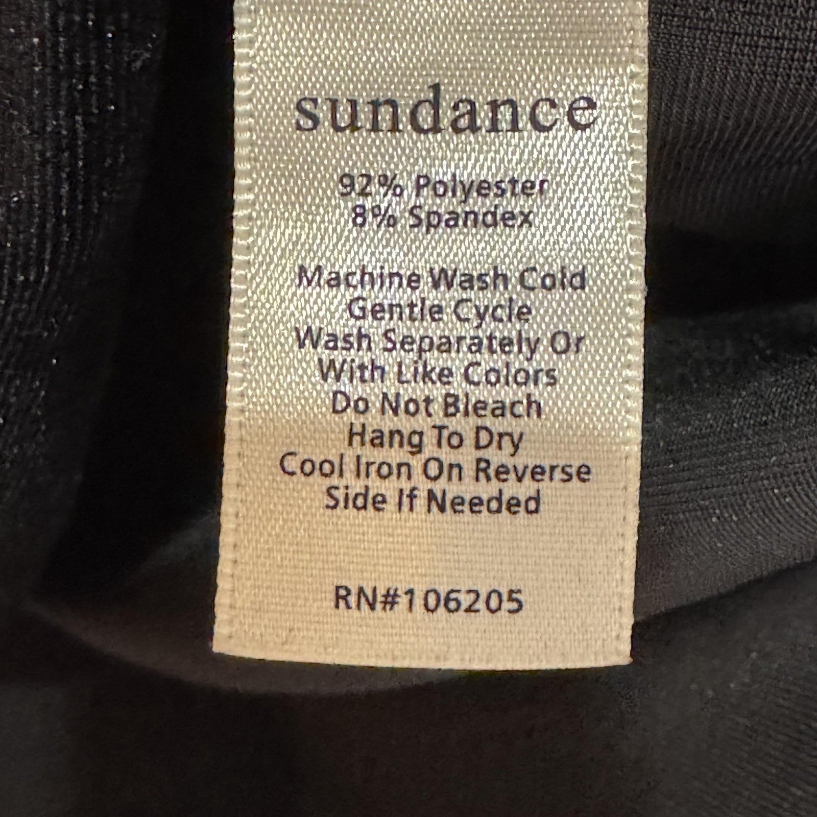 Sundance Wrap Top Womens Small Black Velour Surplice Long Sleeve V Neck Ruched