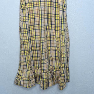 Rails Sunflower Plaid Smocked Sundress w Matching Hat Size Small NEW