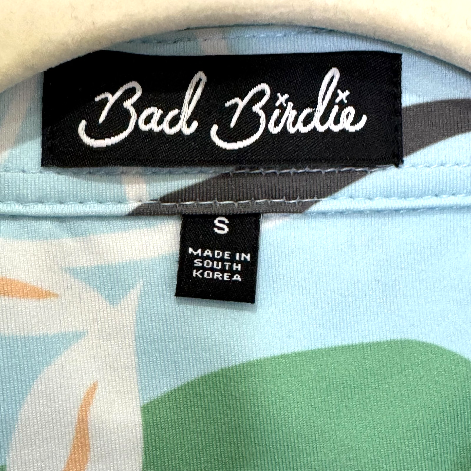Bad Birdie Sleeveless Top Polo Size Small Golf Floral Embroidered Ventana Canyon