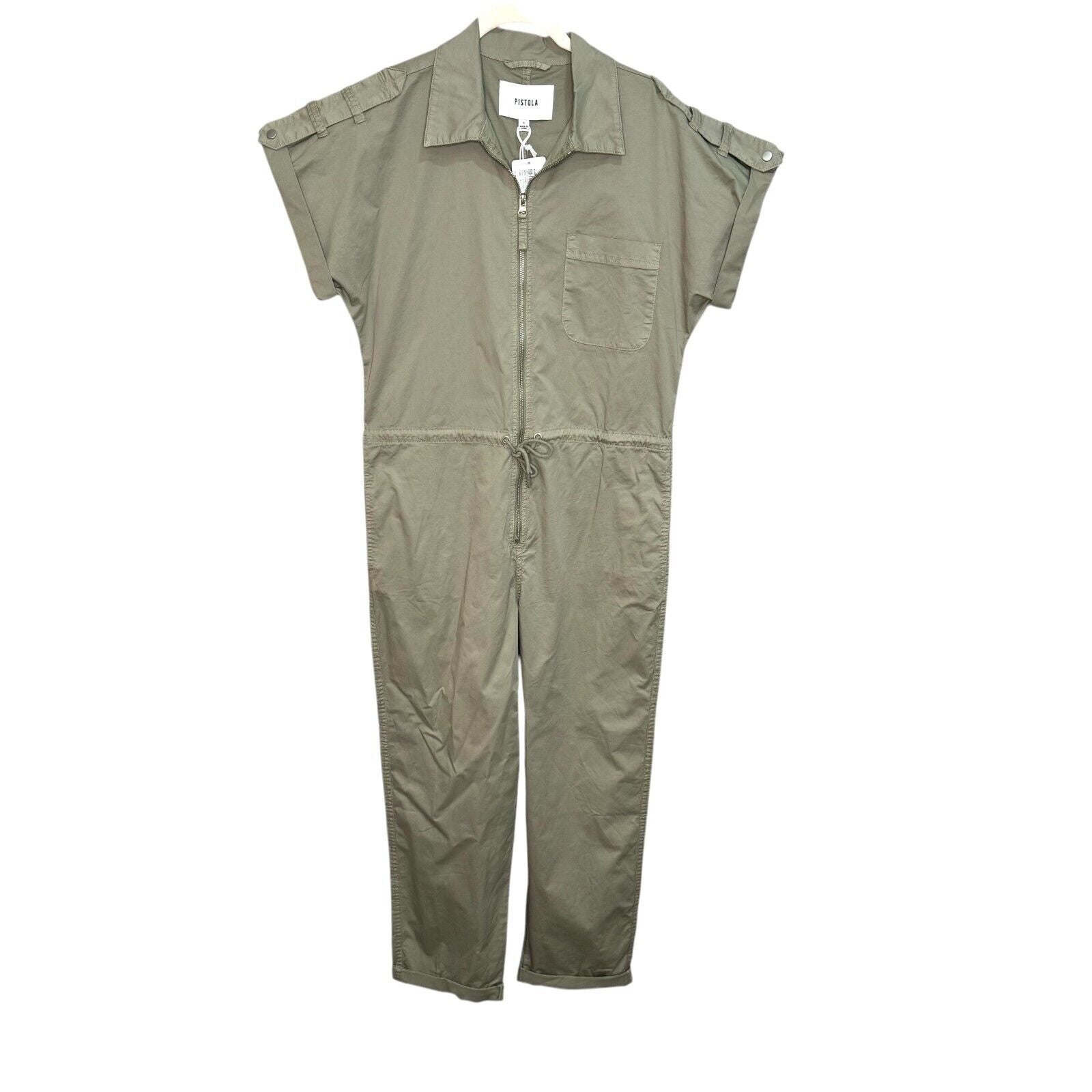 Pistola NEW Pistachio Green Jordan Zip Front Jumpsuit Size Small $188