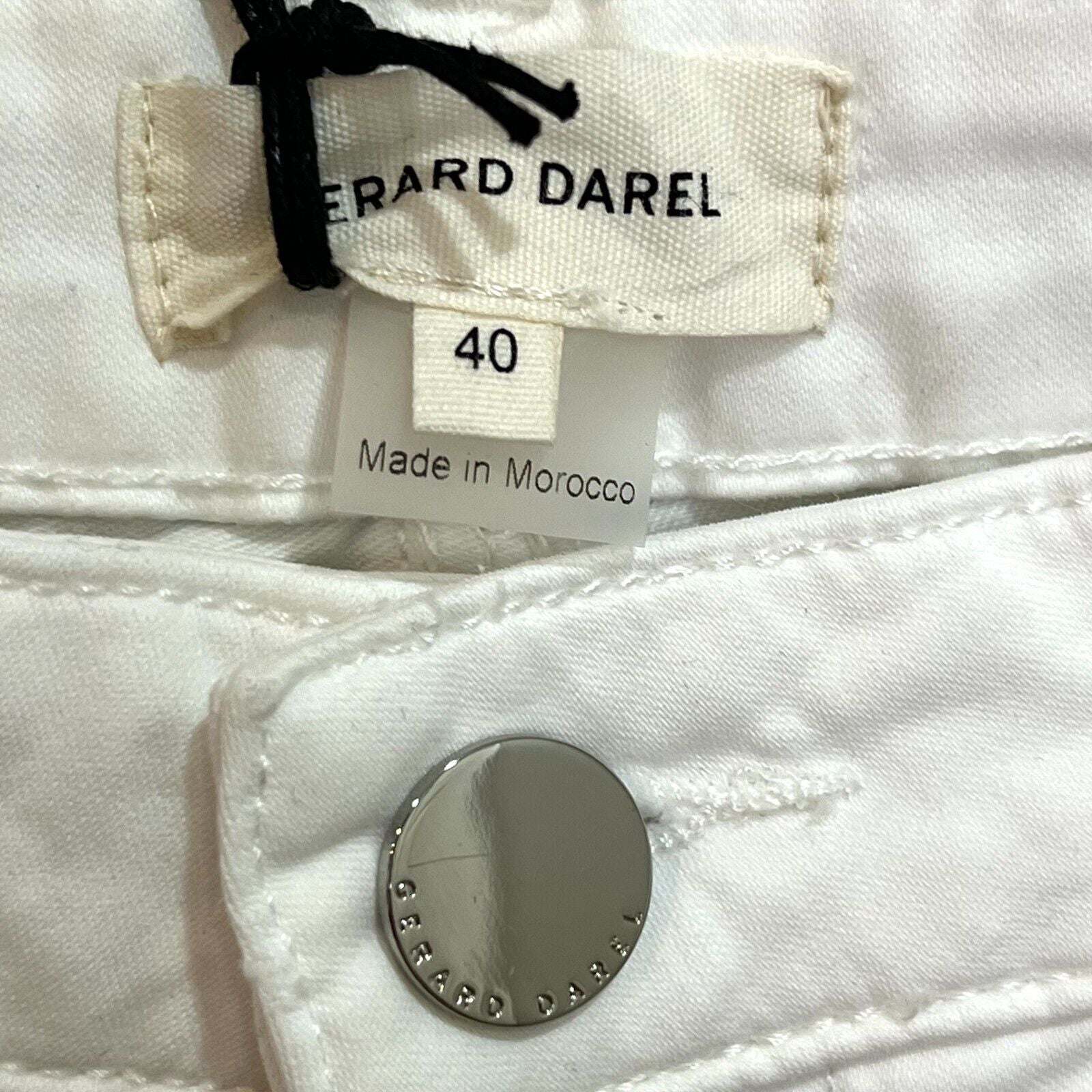 Gerard Darel Maya Cigarette Pants in White US Size 8 (FR 40) NEW $235