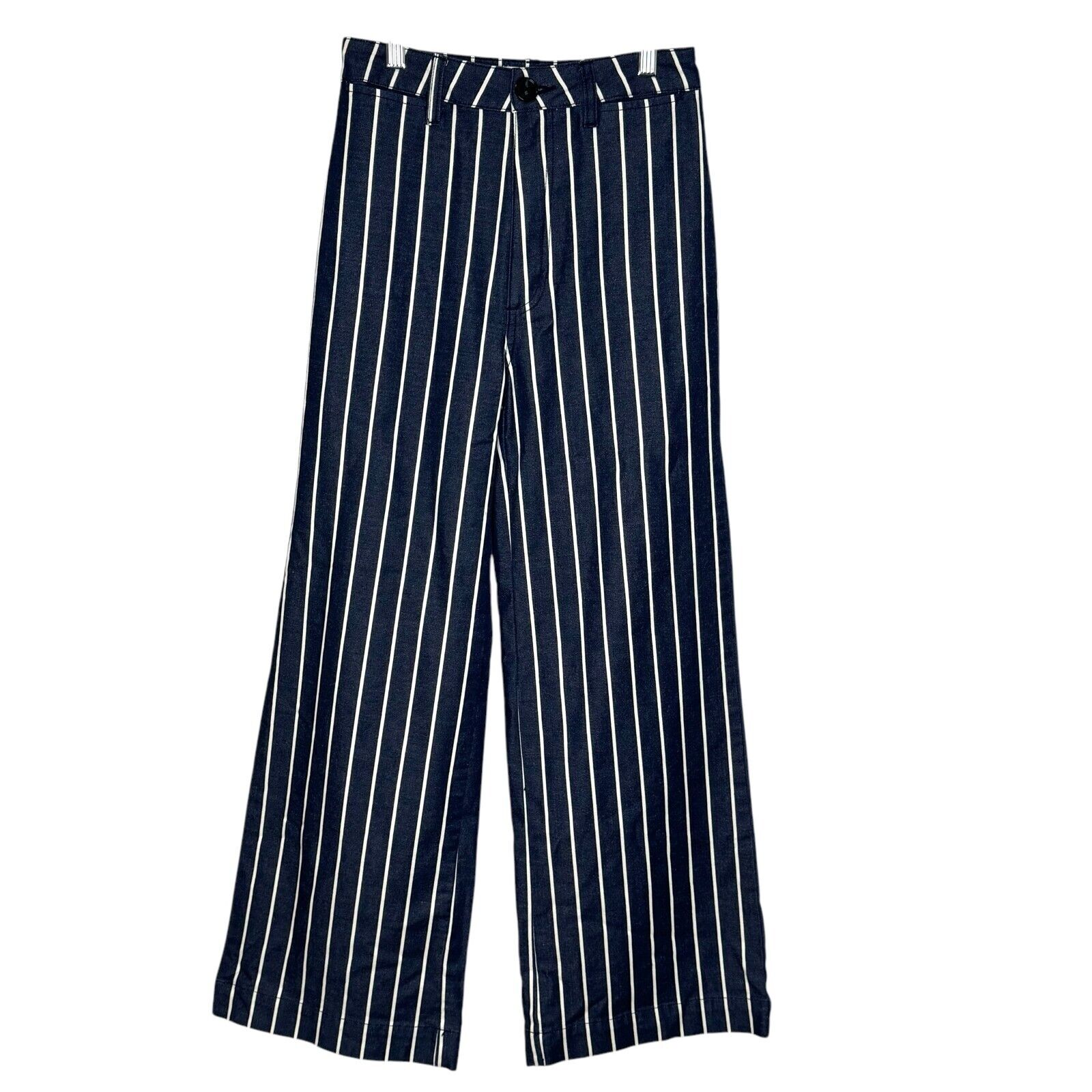 Rolla's High Rise Old Mate Pant Size 25 Ink Blue White Stripe