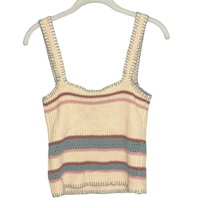 Rails Sienna Cream Rainbow Tank Top Sweater Size XS NEW $128