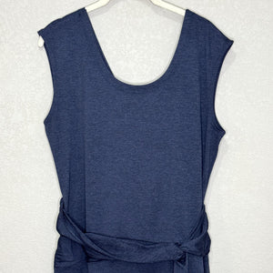 Patagonia Dress Womens Large Blue Nena Wrap Tank Sleeveless Summer Travel Lined