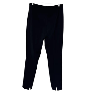 Elie Tahari Pants Womens 6 Black Ankle Slim Tapered Side Zip Triacetate Blend