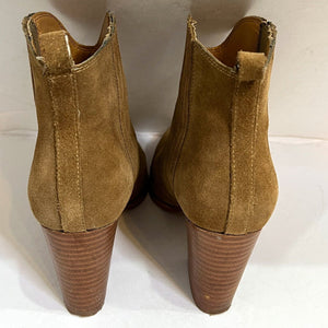 Marc Fisher LTD Annabel Suede Heel Western Booties Size 7