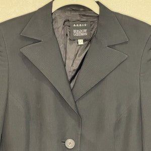 Akris x Bergdorf Goodman Blazer Jacket Size 6 Silk Black