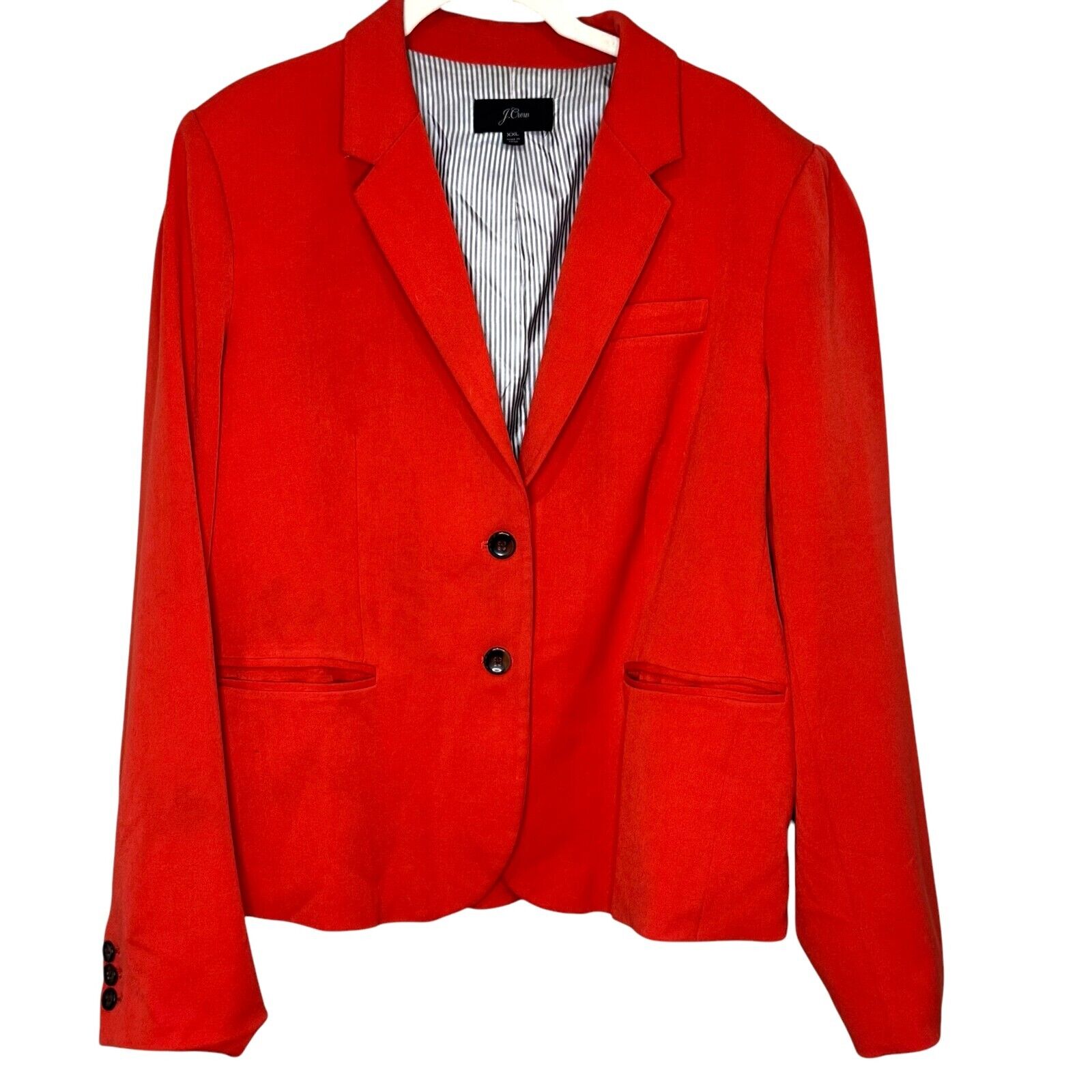 J. Crew Schoolboy Blazer Jacket Style K2899 Size XXL In Bright Cerise Red