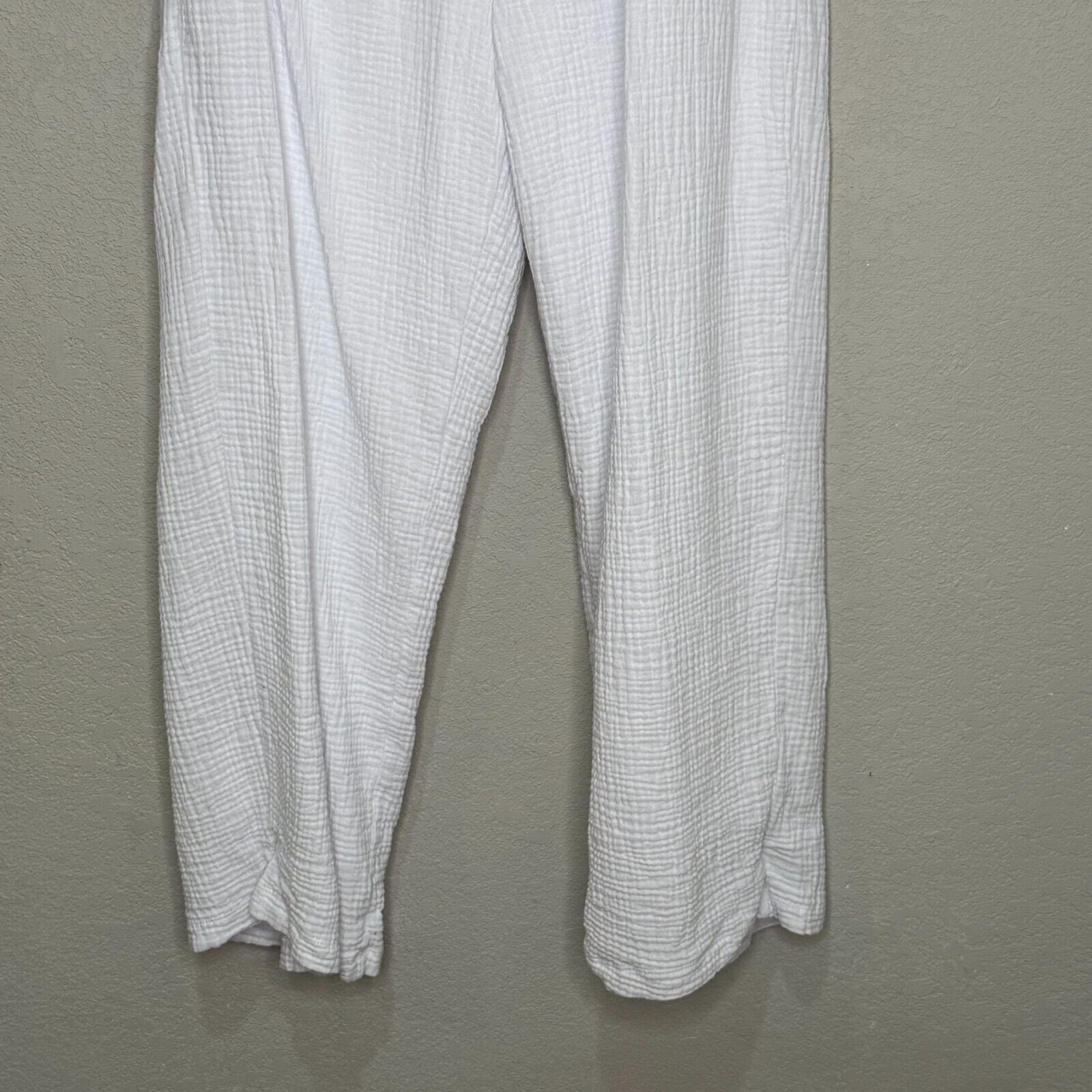 Z SUPPLY White Bondi Cotton Gauze Pants Size Large