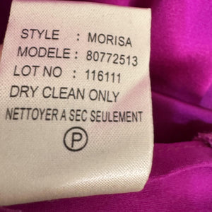 Theory Silk Tank Top Womens Small Purple Magenta Morisa Sleeveless Blouse Shirt