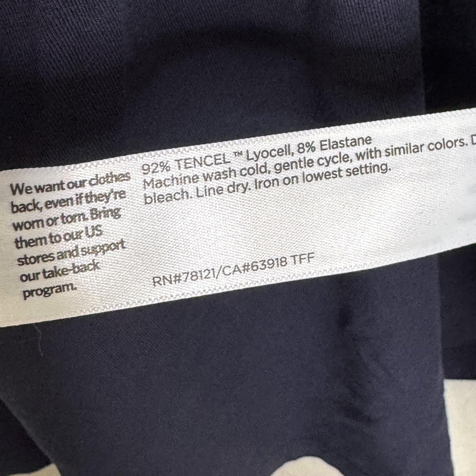 Eileen Fisher Shirt Womens 1X Blue Long Sleeve Tencel Lyocell Stretch Side Slit