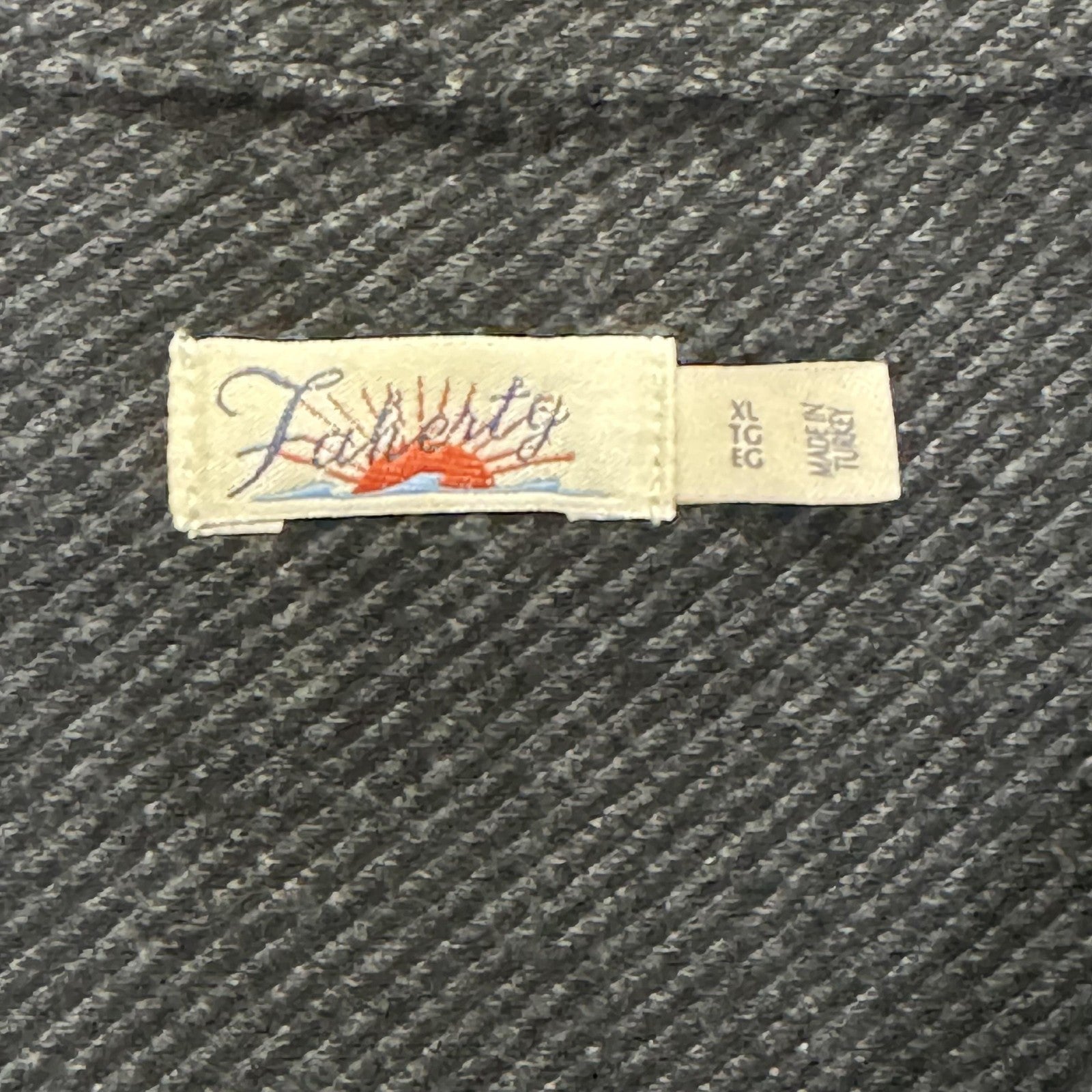Faherty Shirt Womens Extra Large Heather Black Herringbone Legend Sweater Shirt
