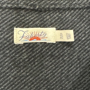 Faherty Shirt Womens Extra Large Heather Black Herringbone Legend Sweater Shirt