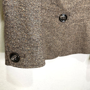Talbots Blazer Womens 8 Wool Silk Blend Italian Fabric Tweed Jacket Classic
