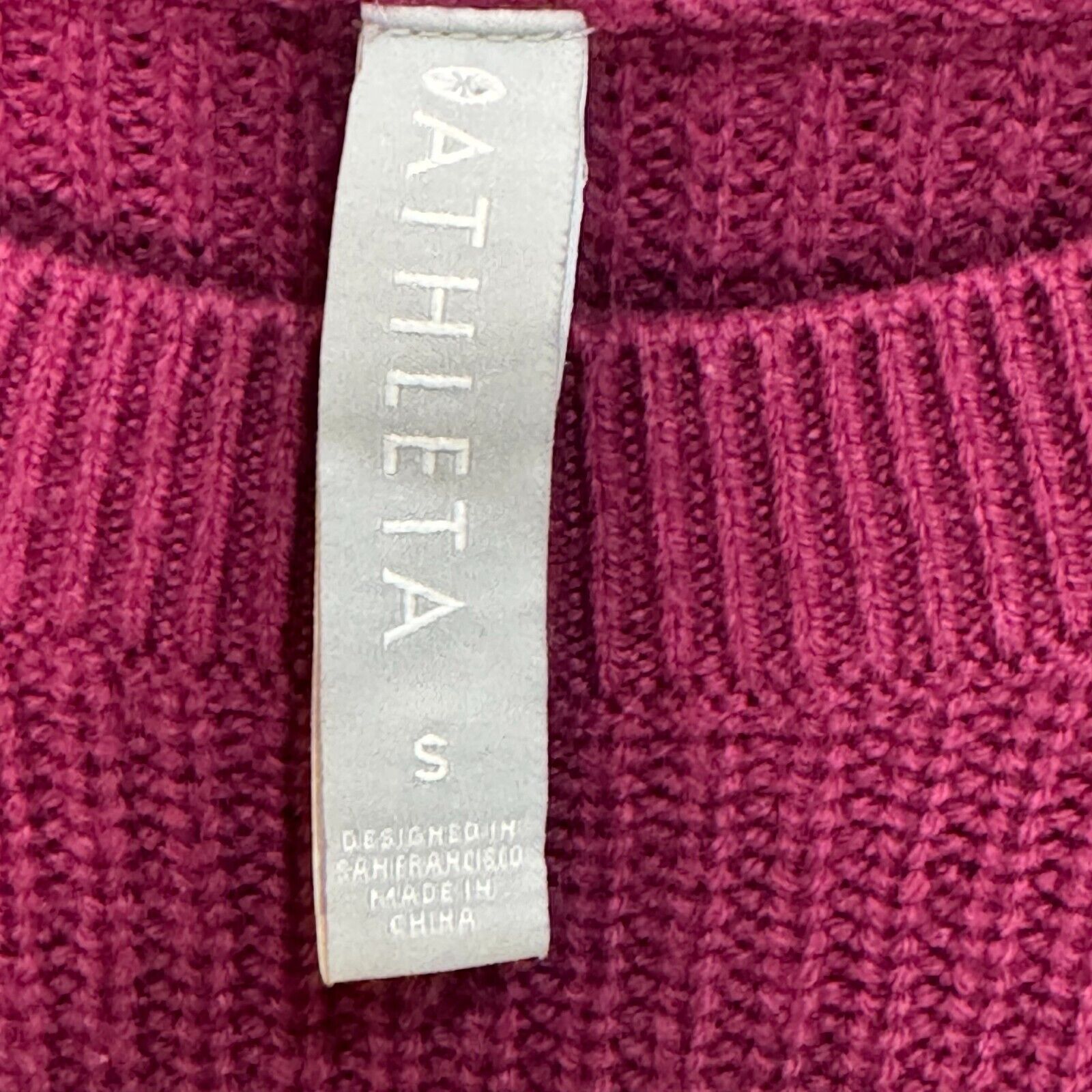 Athleta Mulberry Turin Wool Cashmere Sweater Size Small