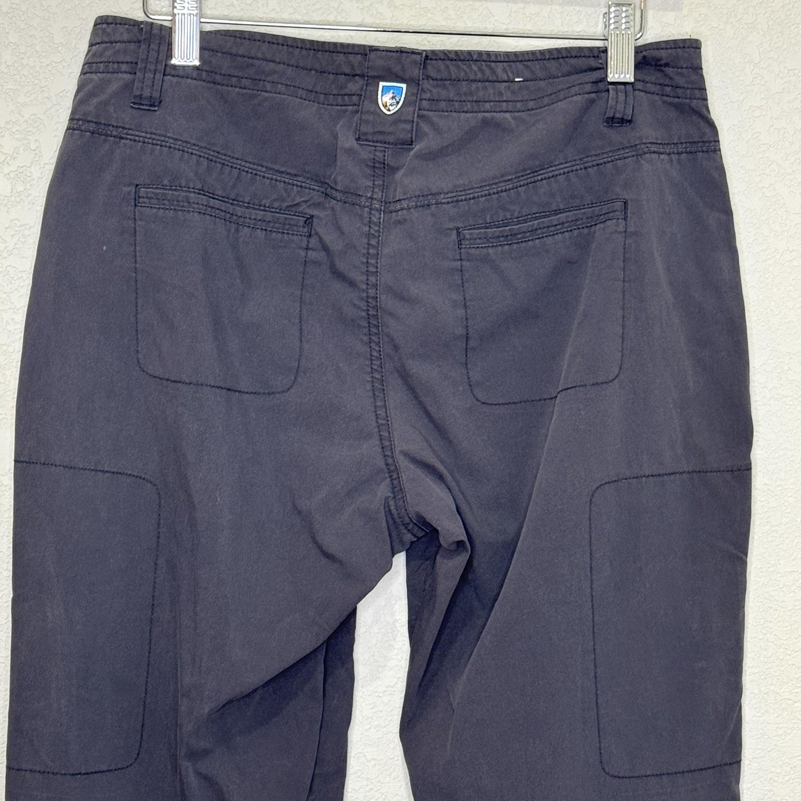 Kuhl Pants Womens 8 Regular Black Outdoor Hiking Stretch Articulated Knee Casual