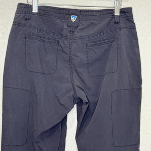 Kuhl Pants Womens 8 Regular Black Outdoor Hiking Stretch Articulated Knee Casual
