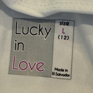 Lucky in Love Skort Womens Large Shell Yeah Sea Life Print Boho Stretch Elastic