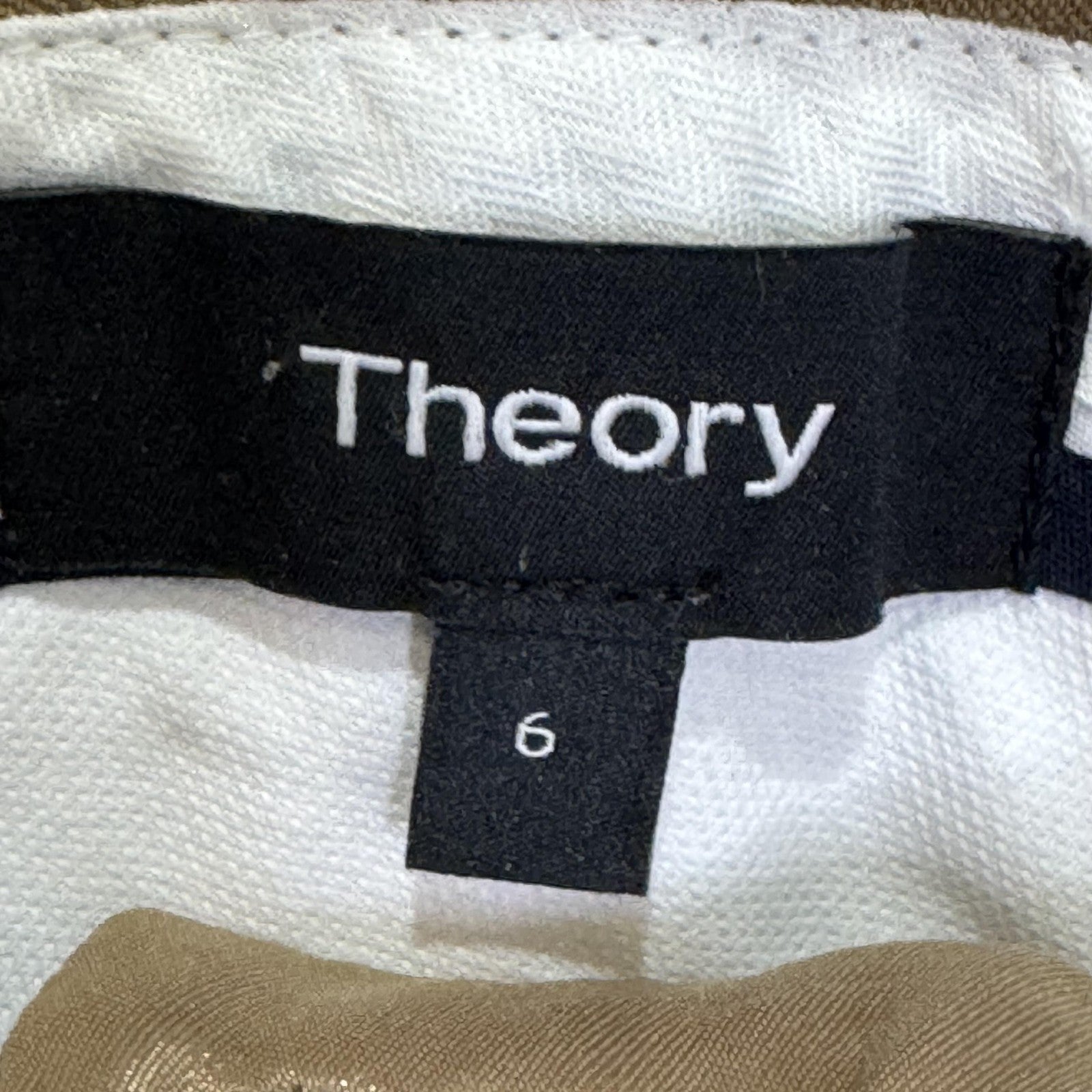 Theory Pants Womens 6 Brown Flare Trouser Dress Slacks Office Business Career