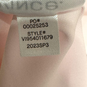 Vince Shirt Womens 3X Light Pink Silk Blend Button Down Long Sleeve Blouse Top