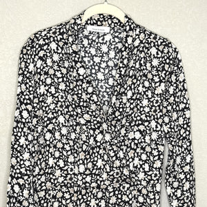 Samsoe & Samsoe Dress Womens Small Petit Fleur Bette Is Floral Long Sleeve