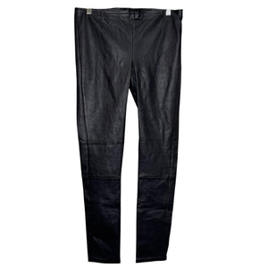 Michael Stars Pants Womens Medium Black Stretch Leather Leggings Skinny KT13C750