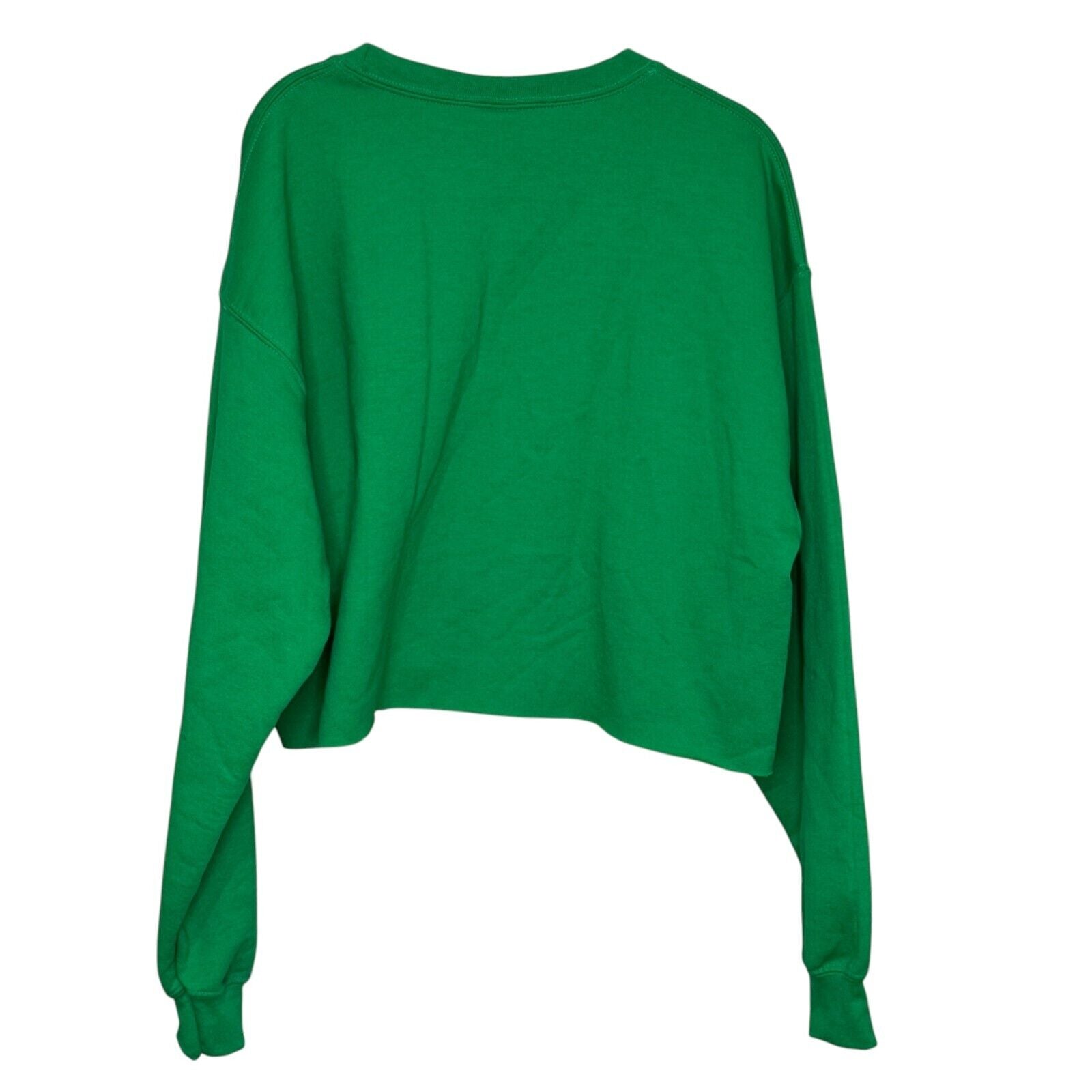 St. Patrick's Day Sweatshirt Size Large NEW Let's Day Drink Boutique Raw Hem