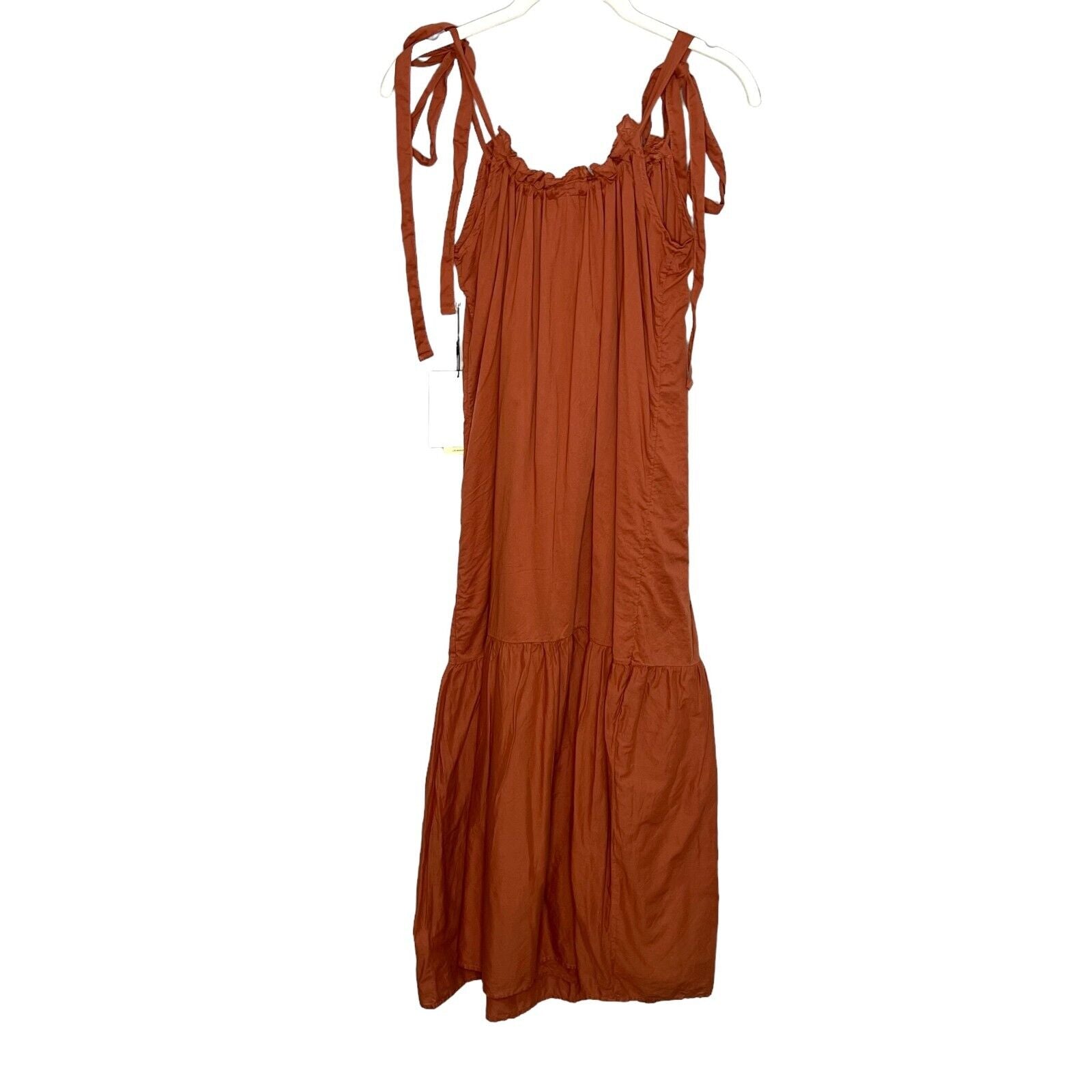 Nation LTD Rust Orange Sequoia Dress Size Medium NEW $220