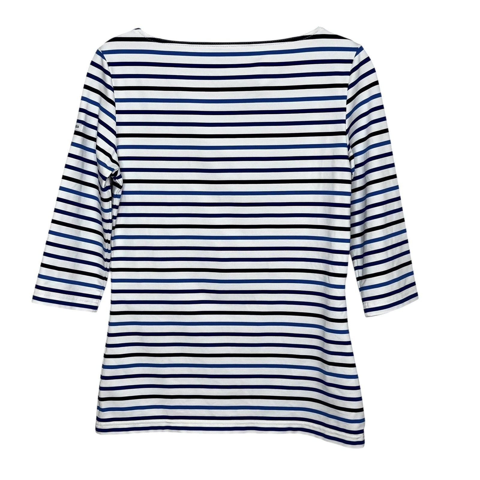 Saint James Shirt Womens Small Breton Stripe 3/4 Sleeve Boat Neck Made in France
