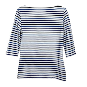 Saint James Shirt Womens Small Breton Stripe 3/4 Sleeve Boat Neck Made in France