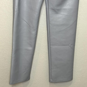 Wilfred Pants 4 Faux Leather High Rise Straight Leg Vegan Leather Marble Grey