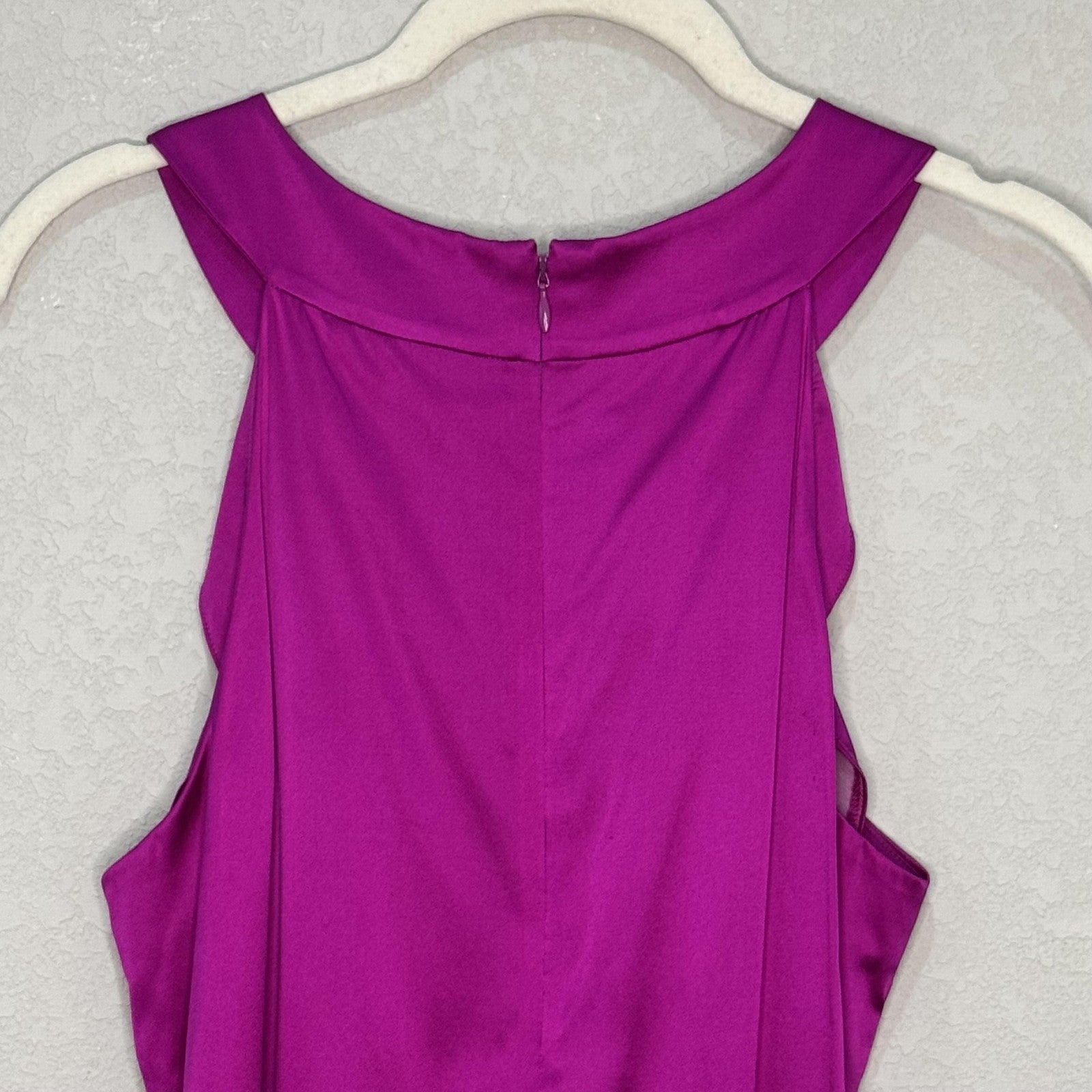 Theory Silk Tank Top Womens Small Purple Magenta Morisa Sleeveless Blouse Shirt