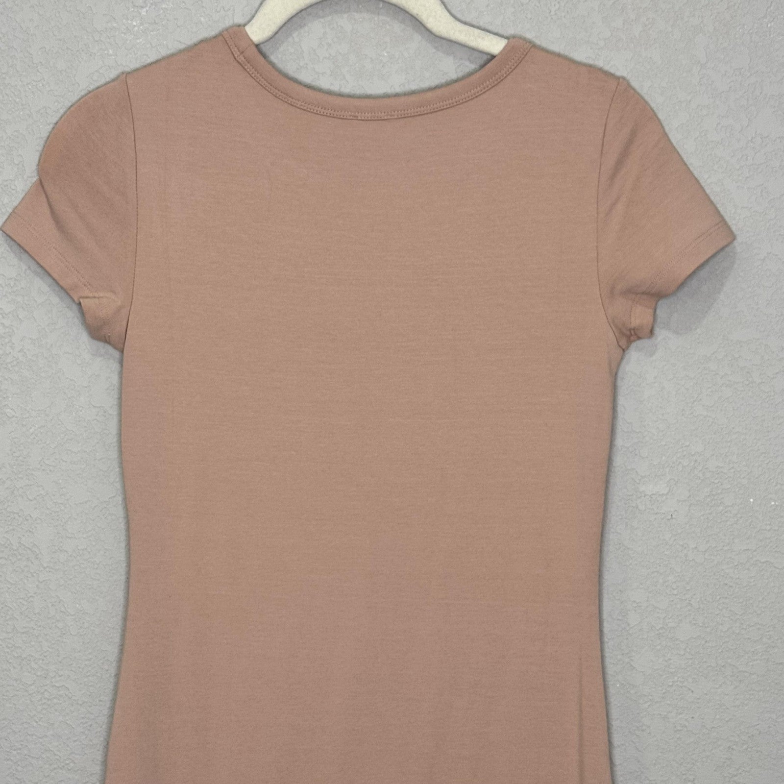 Wilfred Free Dress Womens Small Soft Pink Fitted T Shirt Mini Short Sleeve
