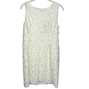 Mcginn NEW Ivory Lace Sleeveless Sheath Dress Size 6