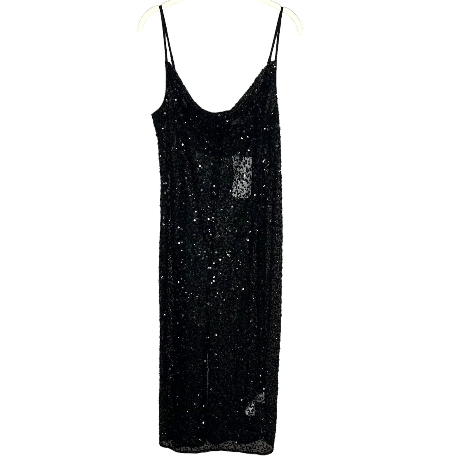 One Teaspoon NEW Stellar Black Hand Beaded Slip Dress Size Medium