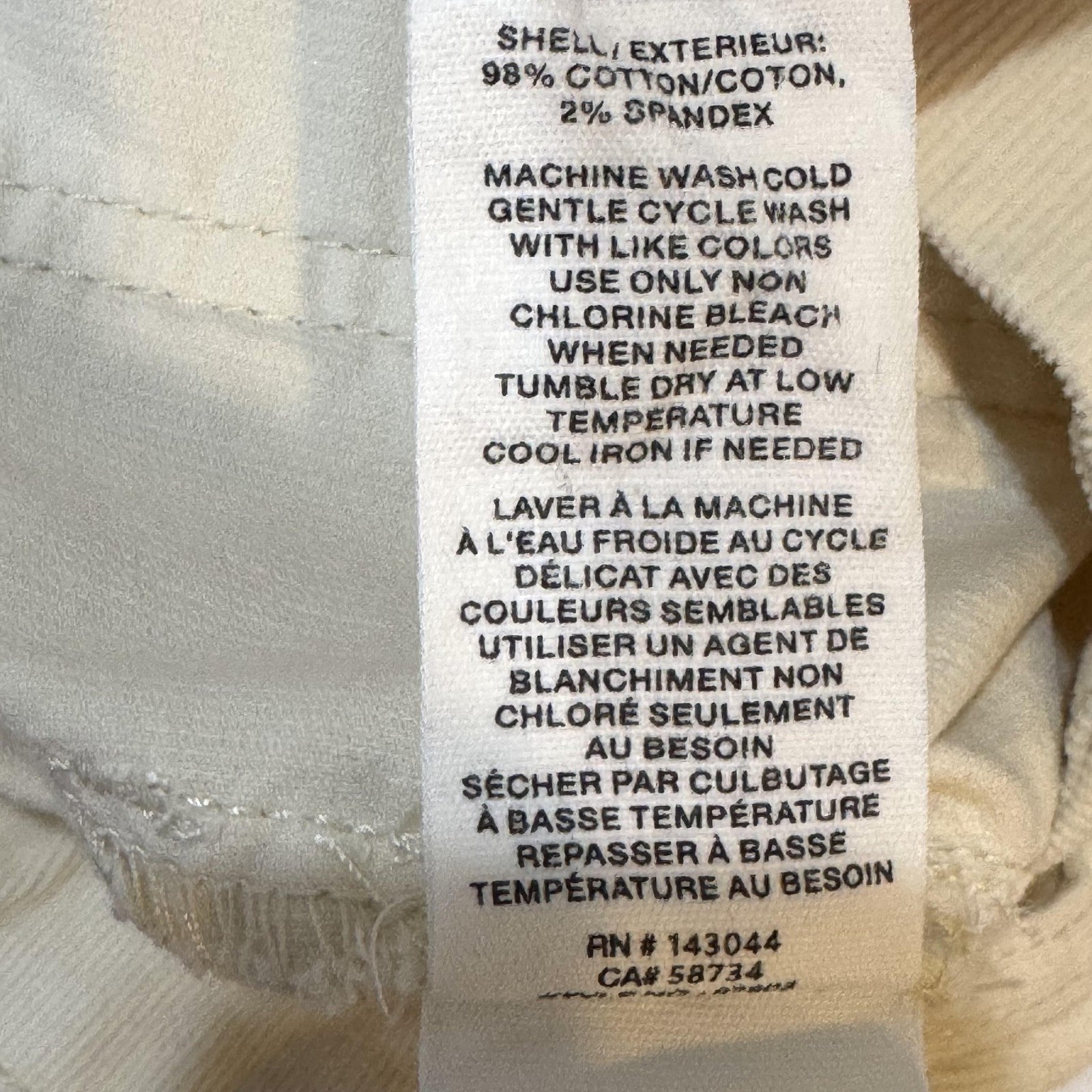 Avec Les Filles Pants Womens 12 Cream High Rise Cropped Wide Leg Utility Stretch