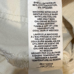 Avec Les Filles Pants Womens 12 Cream High Rise Cropped Wide Leg Utility Stretch