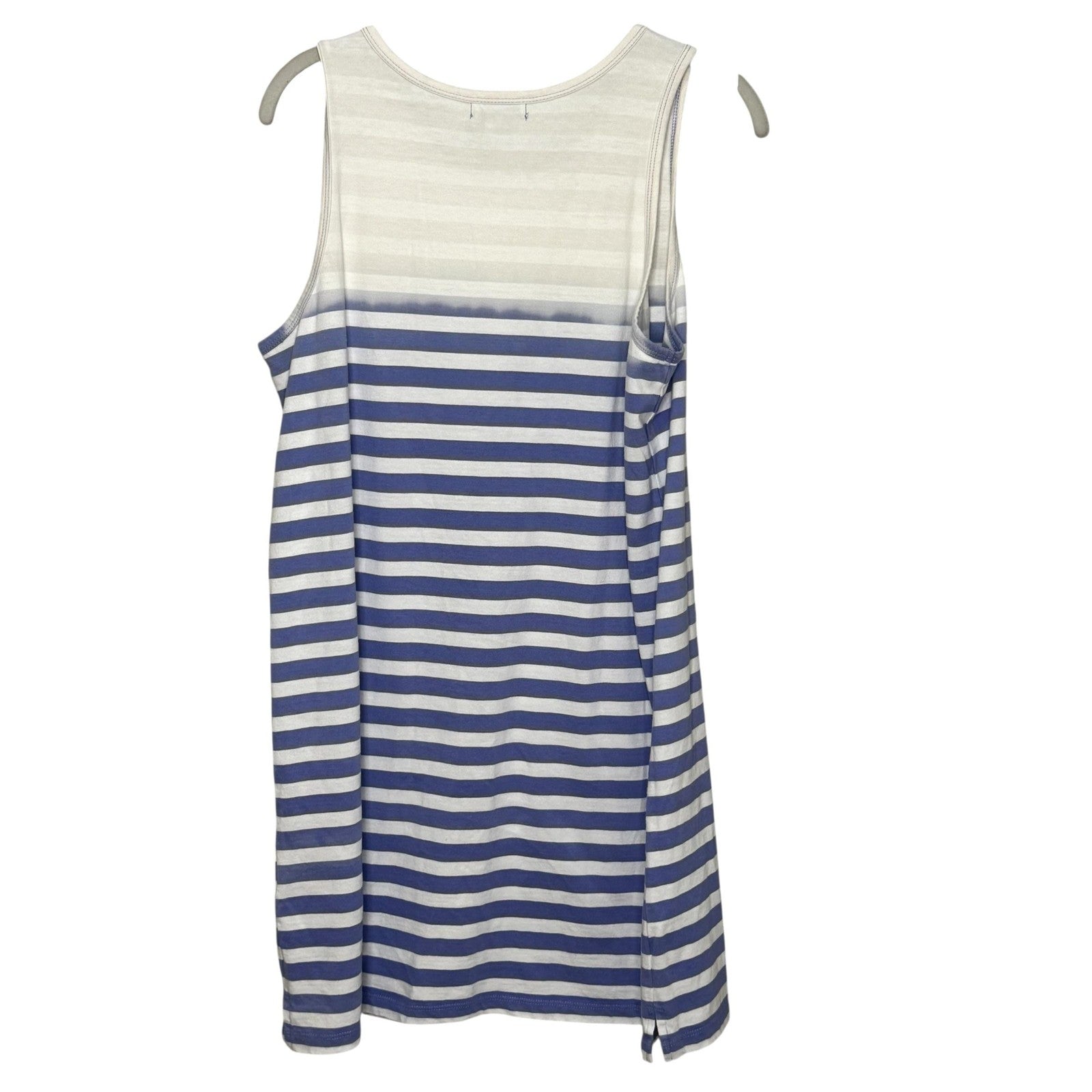 Z Supply Aya Sun Stripe Dress Medium Blue White Sleeveless Tank Casual Summer