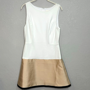 Anthropologie Maeve NEW Gold Dipped Sleeveless Mini Dress Size 8 $178