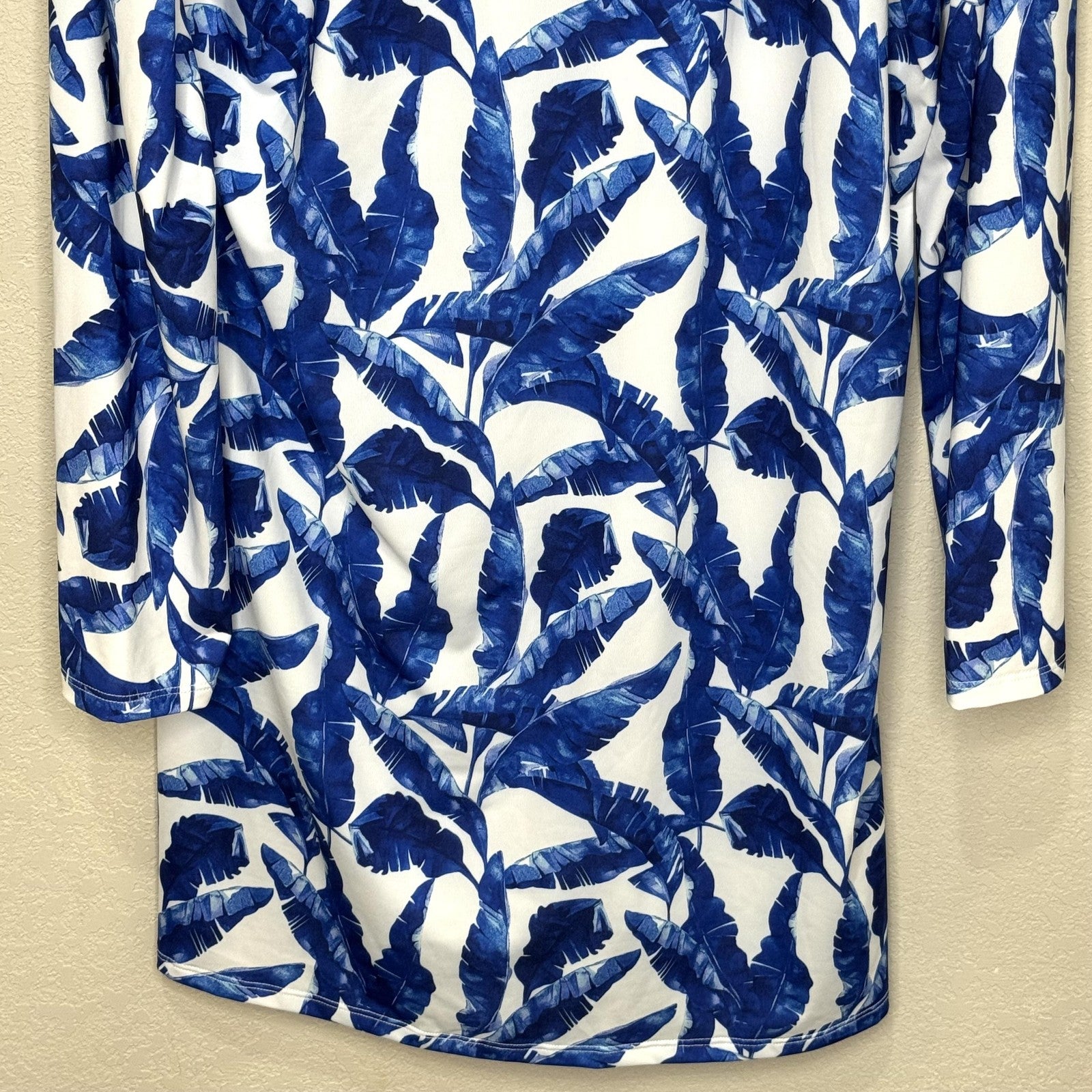 Cabana Life Hooded Cover Up Dress Womens XL Palm Print UPF 50+ Sun Protection