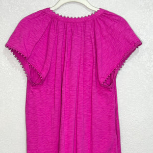 Boden Pink Millie Cotton Pom Dress Size 8