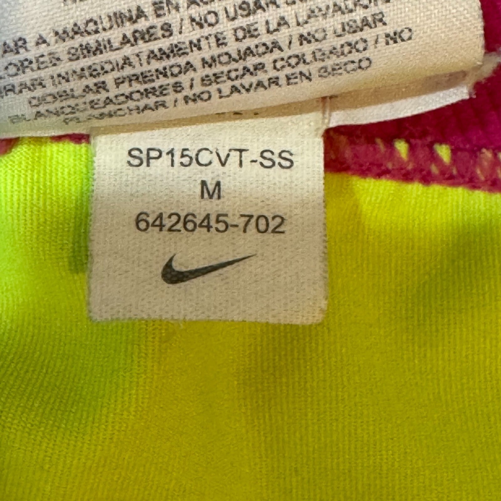 Nike PRO Shorts Size Medium Neon Green Pink Compression Running Track XC Train